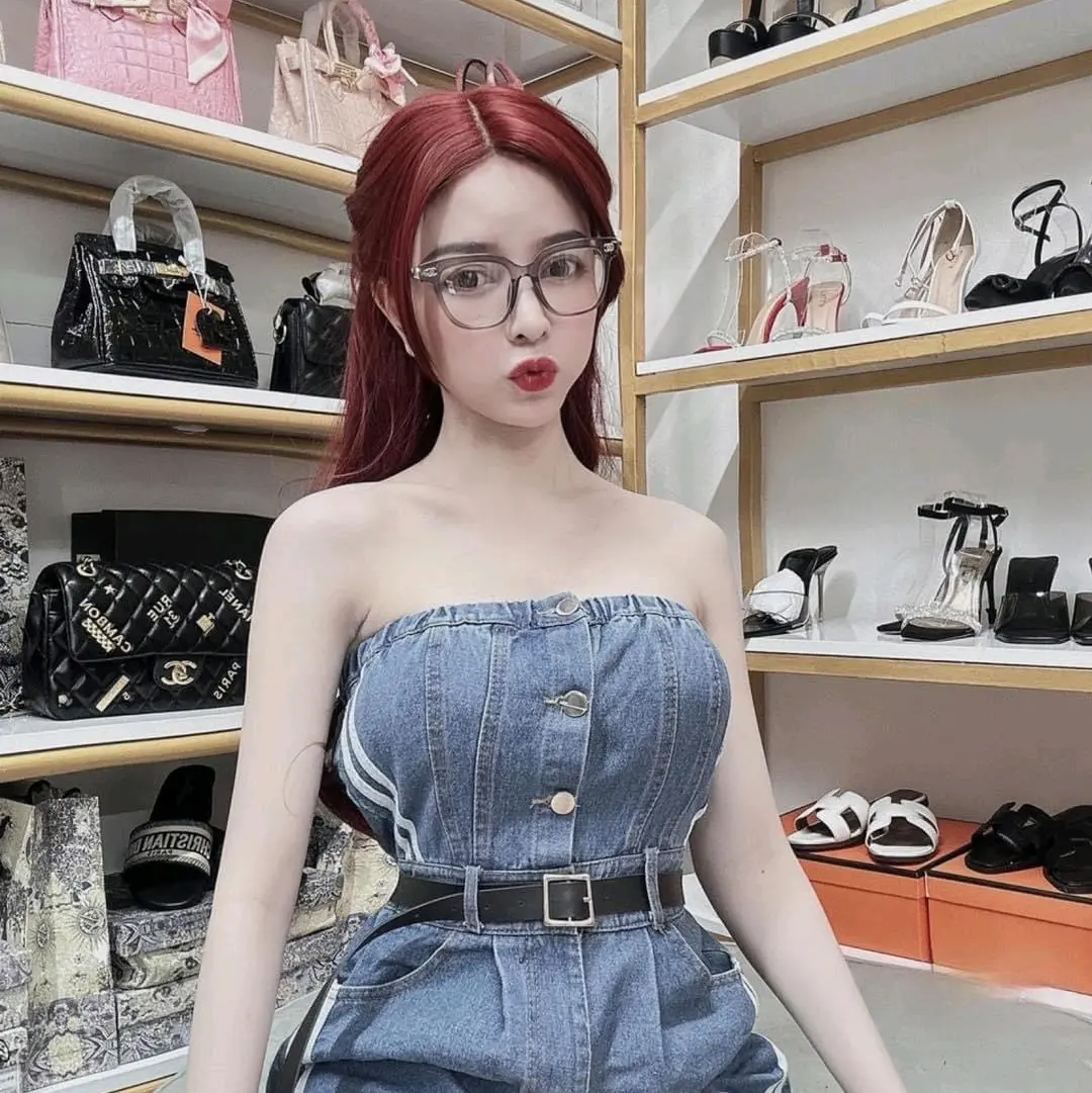 jum jean kèm nịt siêu xinh