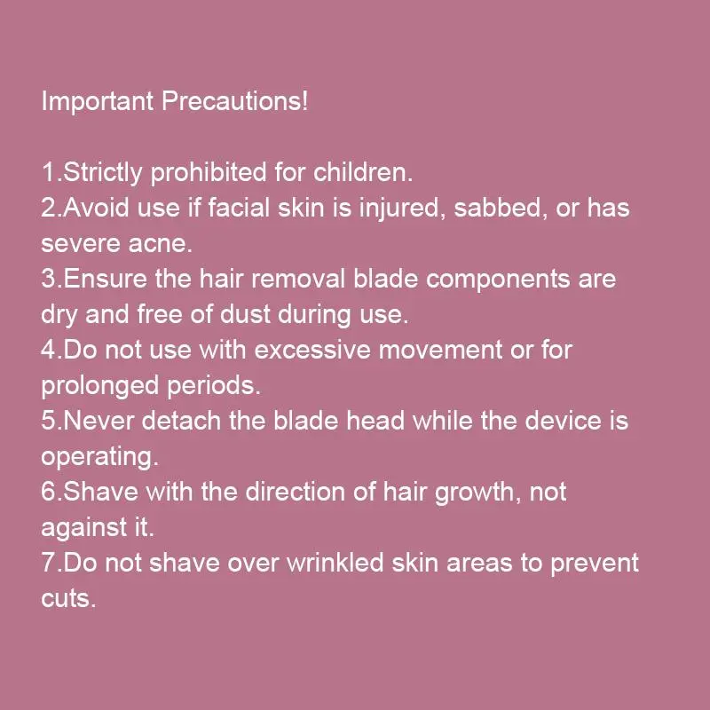 Electric Hair Trimmer, 1 Count Portable Rechargeable Hair Removal Tool for Women, Gentle Hair Removal Machine for Underarm, Bikini, Body, Face, Leg, Eyebrow 3