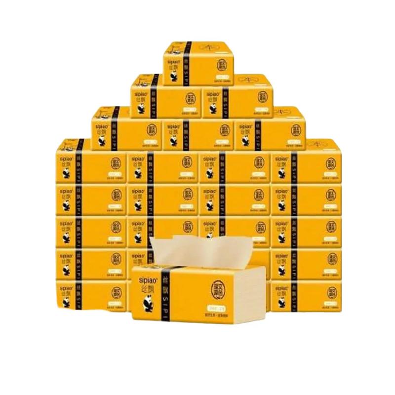 [1 Thùng 30 gói] Giấy ăn SiPao Gấu trúc, siêu dai, mềm mại, chuẩn hàng nội địa trung Khăn Giấy