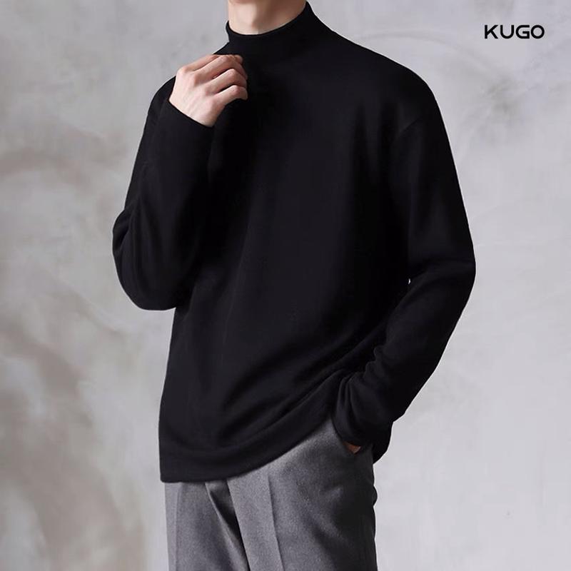 Áo Giữ Nhiệt Lót Nỉ Nam Nữ - Chất Liệu Thun Cổ Cao Lót Nỉ Bông Co Giãn #4 màu aogi unhiet caoco Menswear Sport
