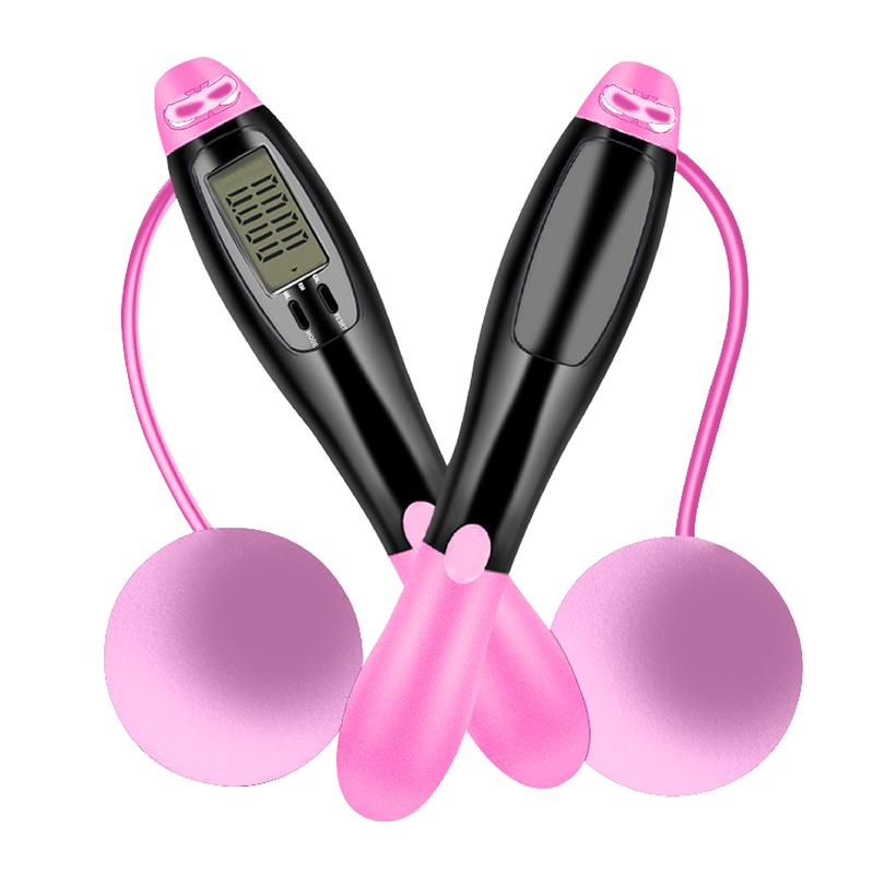 JR300 BG VIỆT NAM MALL-Dây nhảy không đây có sô đếm đo Calo,thế dục thể thao tại nhà có tạ sắt và dây lõi thép