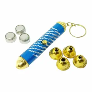 ECER SATUAN Mainan Anak Jadul Lampu Laser 4 in 1 gantungan kunci laser mainan kucing senter laser pointer plus baterai