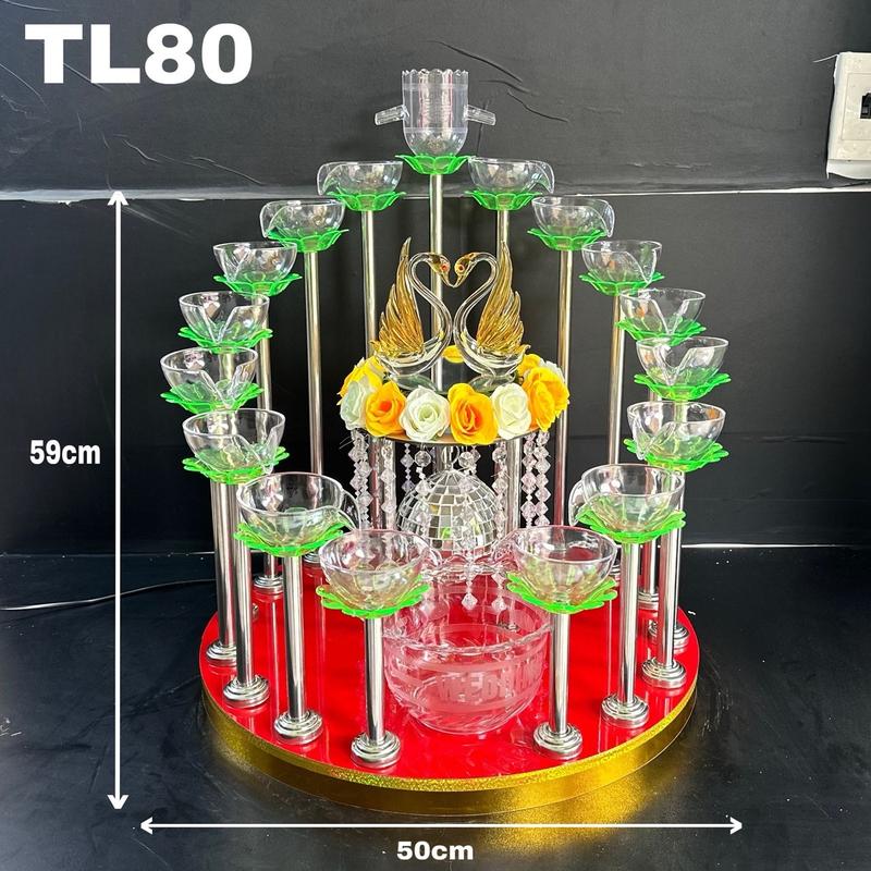 THÁP RƯỢU SÂM BANH TRỤ INOX BỀN BỈ SANG TRỌNG 0