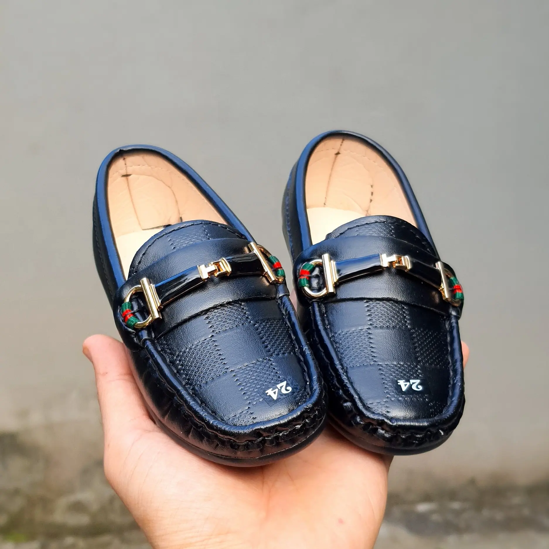 [Size21-35]B52 Giày Lười thu đông 2025 Da Mềm Cho Bé Trai S21-35 Jean Sandal Dép Sandal Voi giay mọi, giay chú rể, sang trọng