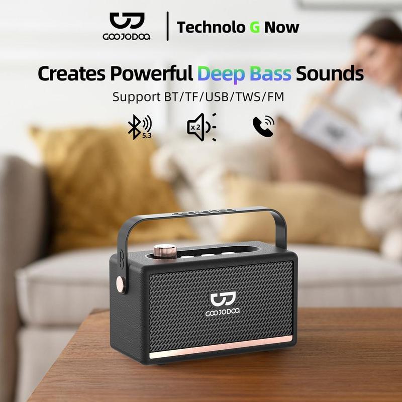 【GOOJODOQ*KOC/KOL Loa Bluetooth Goojodoq loa di động không dây phong cách BT Kết nối không dây Hỗ trợ cuộc gọi rảnh tay