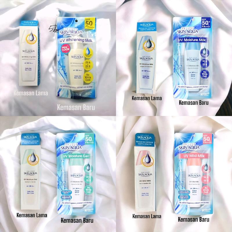 SKINAQUA Sunscreen Whitening Milk Moisture Gel Mild Sunblock Mencerahkan Skin Aqua 1