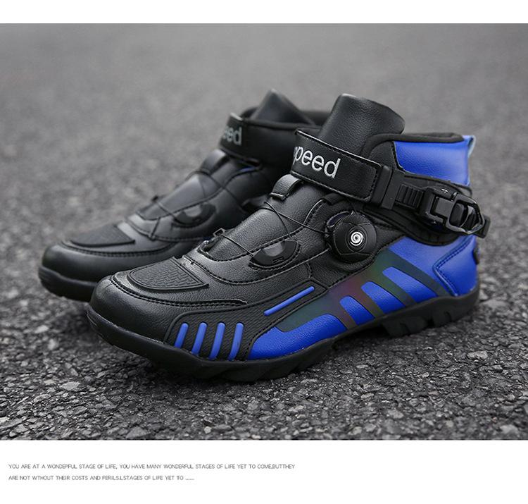 Product Introduction of Cross-Country Four Seasons Factory Riding Boots Motorcycle Shoes Motorcycle Cross-Border Outdoor Traveling by Motorcycle Direct Supply Racing Boots Equipment Footwear Boy Walking Shoes Closed Comfort 16