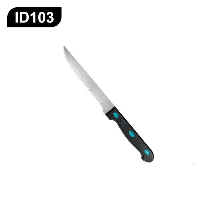 PISAU FILLET DAGING AYAM IKAN TULANG 5,75 INCH PISAU DAPUR IDEAL ORIGINAL  Fillet knife berguna untuk membuat fillet daging maupun ikan karena bentuknya ramping , runcing , bermata tajam • Harga yang tertera adalah harga per pcs • Panjang pisau 27 cm Bera