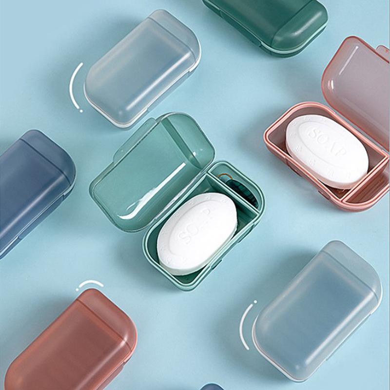 Product Introduction of Portable Sealed Round Shampoo Bar Soap Holder Box Case Container Home Travel 20