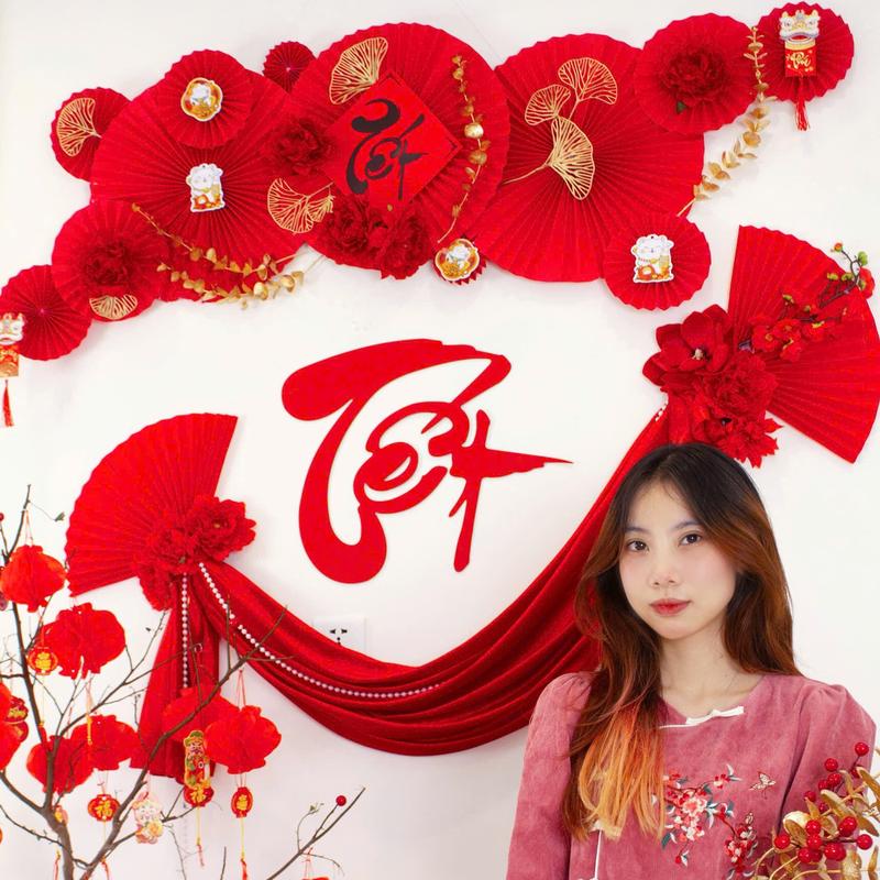 Combo Set Đầy Đủ Như Hình Tết Tài Lộc Như Ý Trang Trí Tết Nguyên Đán, Xuân Ất Tỵ 2025 Tặng Kèm Keo Nến, Đèn Led