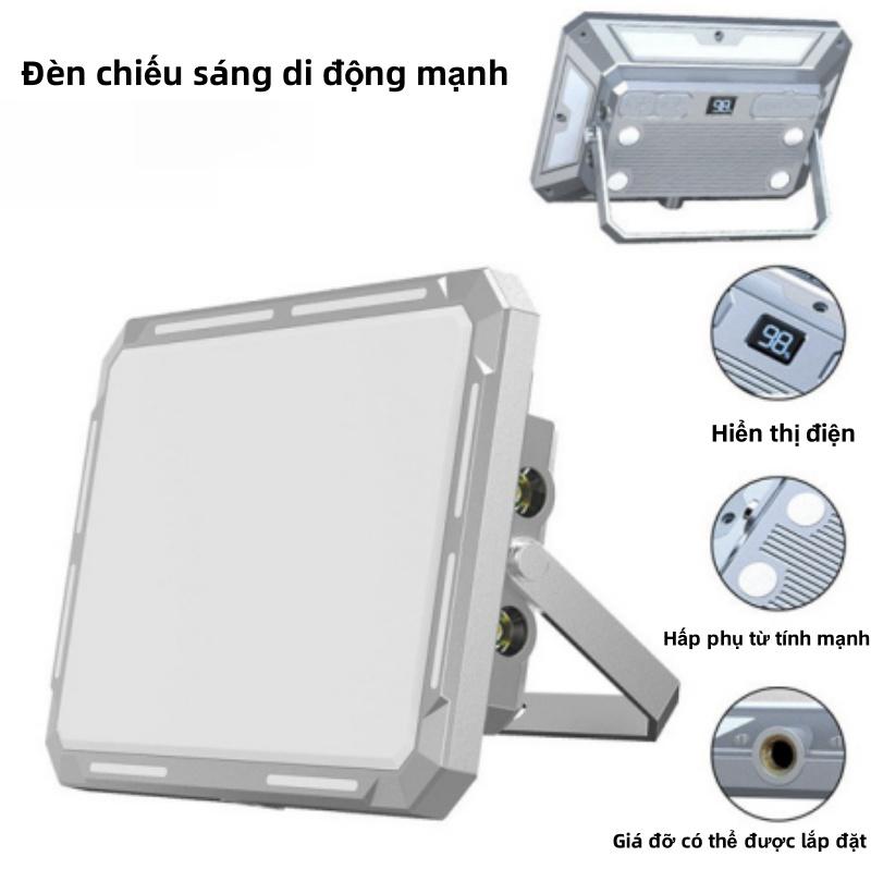 Đèn lều cắm trại LED Cầm Tay Có Thể Sạc Lại Đèn tìm kiếm Đèn chiếu sáng khẩn cấp ngoài trời Không thấm nước Đèn ngủ treo đèn gas ngoại Pin Camping Picnic Nam Sport