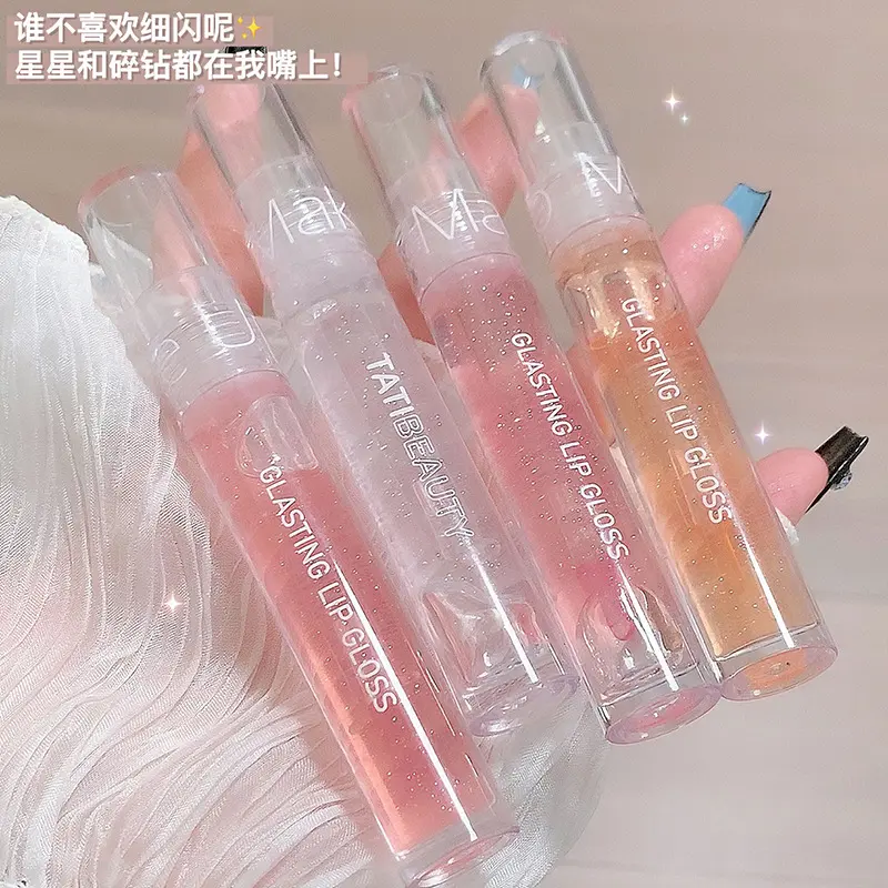 Son Bóng, Li Jiaxiao, Uuny, Trong Suốt, Nhẹ Như Nước, Dành Cho Nữ, Nuôi Dưỡng Và Dưỡng Ẩm, Son Môi Thủy Tinh Dudu Tráng Gương, Thích Hợp Cho Học Sinh son  highend dauduongmoi
