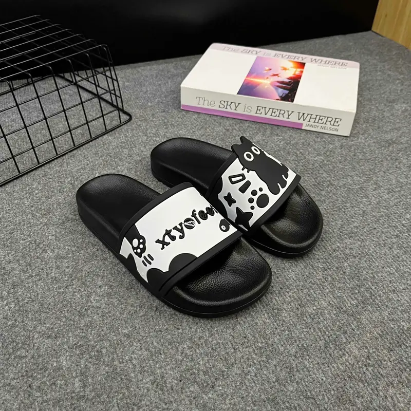 Dép đế trắng dễ vệ sinh, dép nam nữ quai ngang XT YOFEET phong cách trẻ trung- năng động Slipper Đế Bằng DéP Cao Su Giày 0