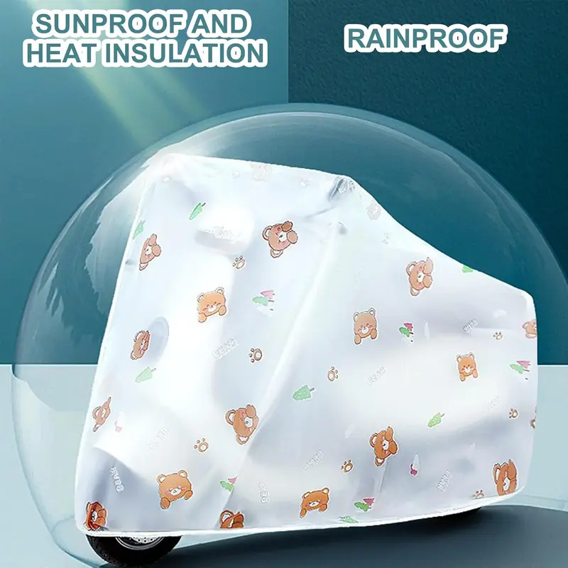 Motorbike Cover, Motorcycle Cover Anti Dust, Motorbike Cover Waterproof Outdoor Soft Lining, Moped Cover with Carry Bag, Motorbike Covers for Outside Storage UV Protector 220x120 cm 5