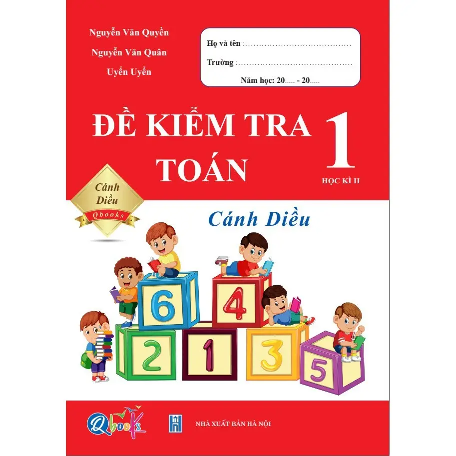 Sách Đề Kiểm Tra TOÁN 1 Học Kì 2 - Cánh Diều - QBooks - Bản Quyền