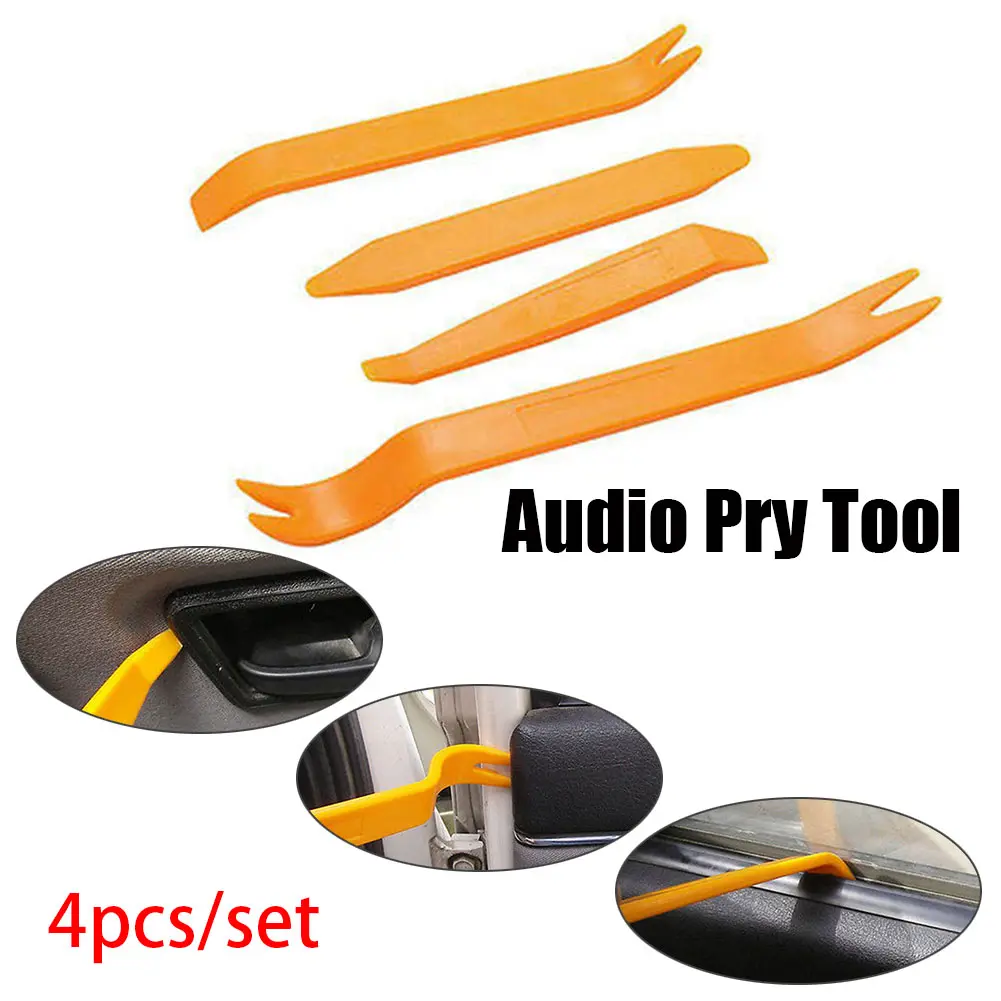 4Pcs Car Radio Door Clips Panel Trim Dash Audio Removal Clip Installer Pry Auto Tool #280764