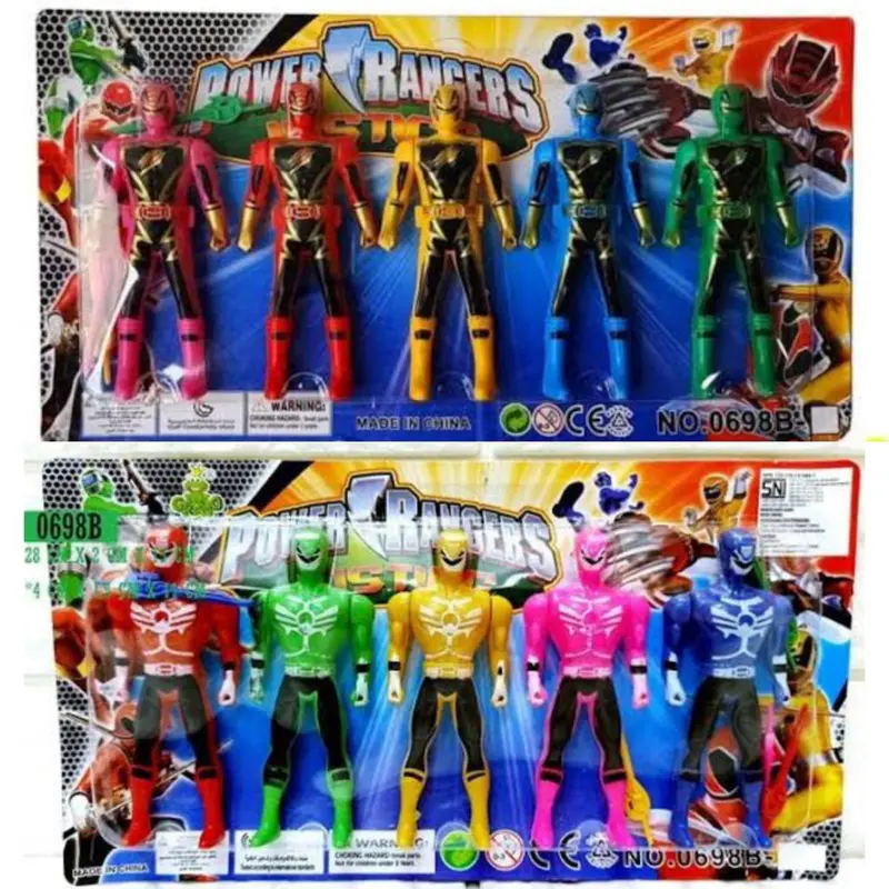 (BISA COD) - PROMO MAINAN ANAK POWER RANGERS MINI ISI 5PC MAINAN ROBOT POWER RANGERS SET ROBOT SUPER HERO TERMURAH 0