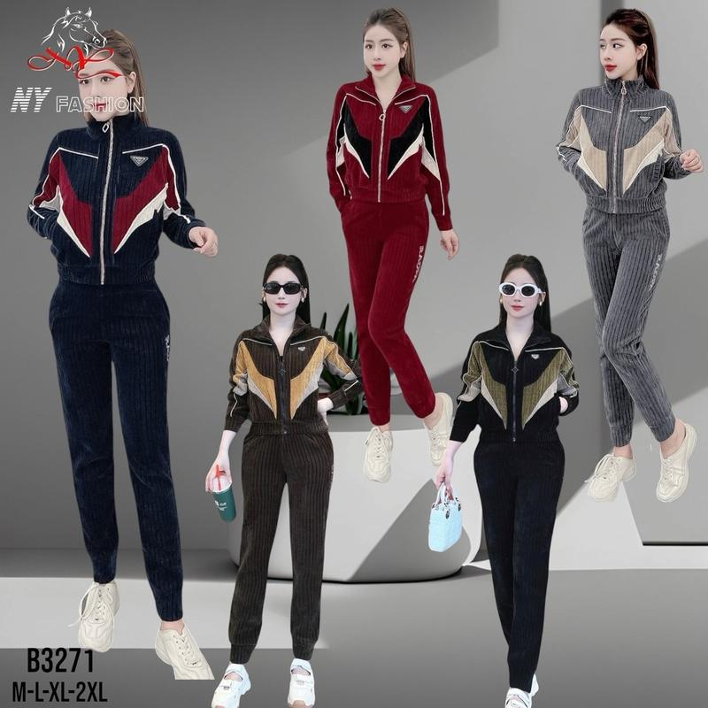 BỘ NHUNG (H9) ba màu phối nhung cao cấp Nữ Women