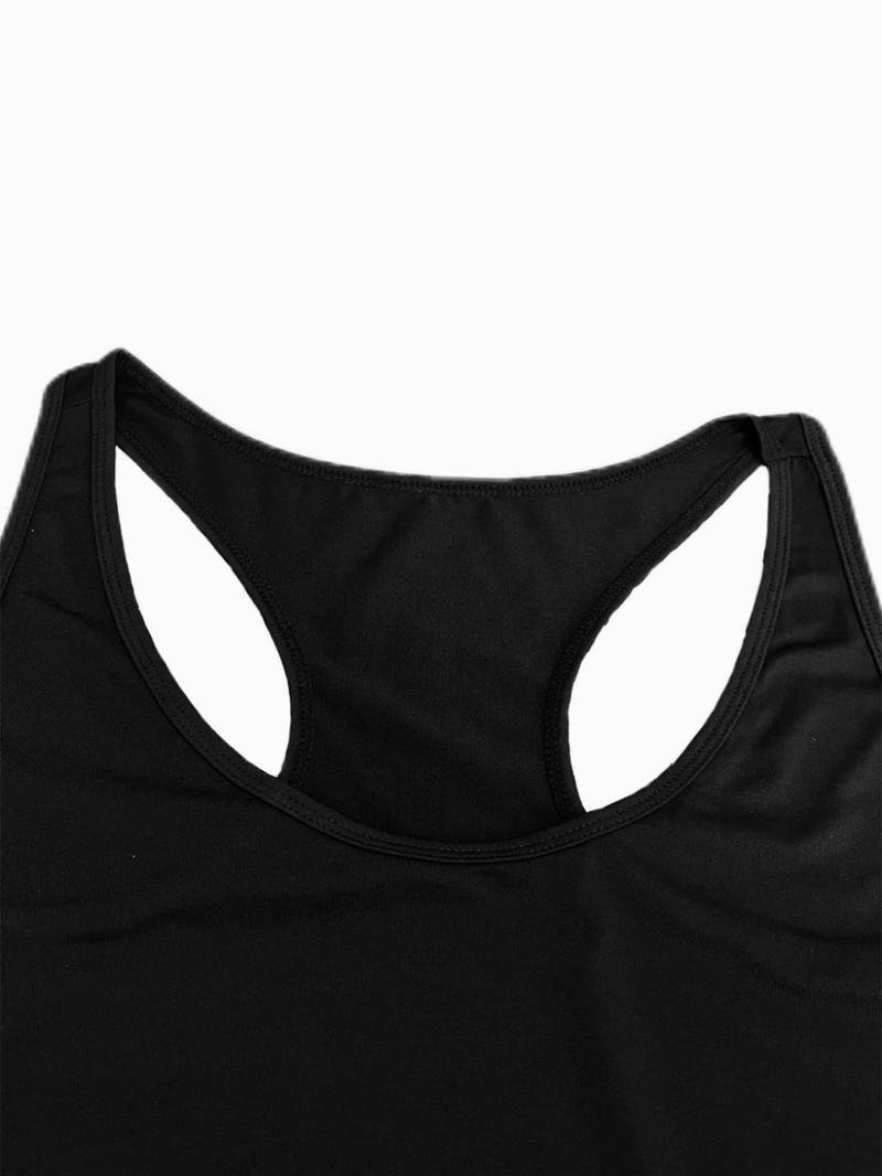 Product Introduction of Women's Solid Color Sports Tank Top, Quick Drying Breathable Sweat-absorbing Yoga Vest, Ladies Sportswear for Indoor Outdoor Wear 7