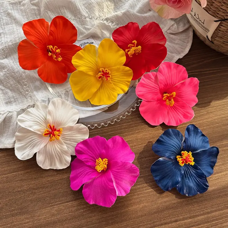 Seaside Vacation Style Simulation Fusang Flower Hair Clip, Feminine Temperament, Bangs Clip, Side Duckbill Clip, New Flower Hair Clip Headwear