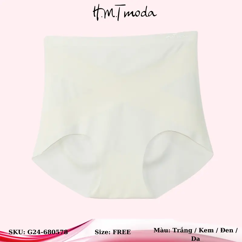 Quần lót nữ G24-680578 H.M.Tmoda dạng su, không đường may lưng cao 0