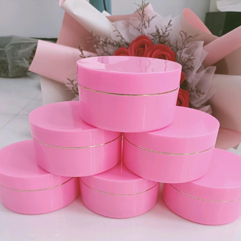 (Combo 5) hủ đựng kem body 250gr viền vàng( Tính cả hủ)DK:10CM, CAO:5CM, LÒNG: 3.7cm) 2