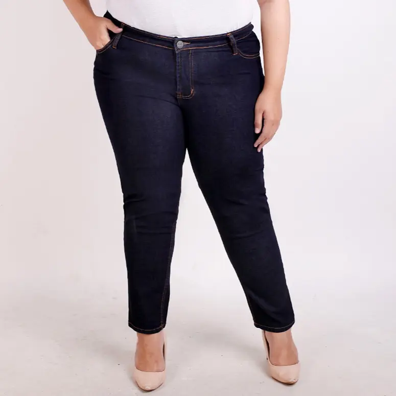 [Size 27-42] Celana Panjang Skinny Jeans Wanita Jumbo Big Size HITAM GARMENT 4