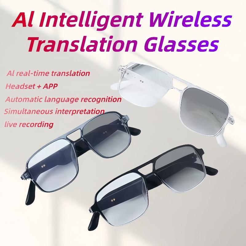 GS10 AI Bluetooth Glasses translation Earphones With Camera Automatic voice Smart glasses Multi-function keys For Sports