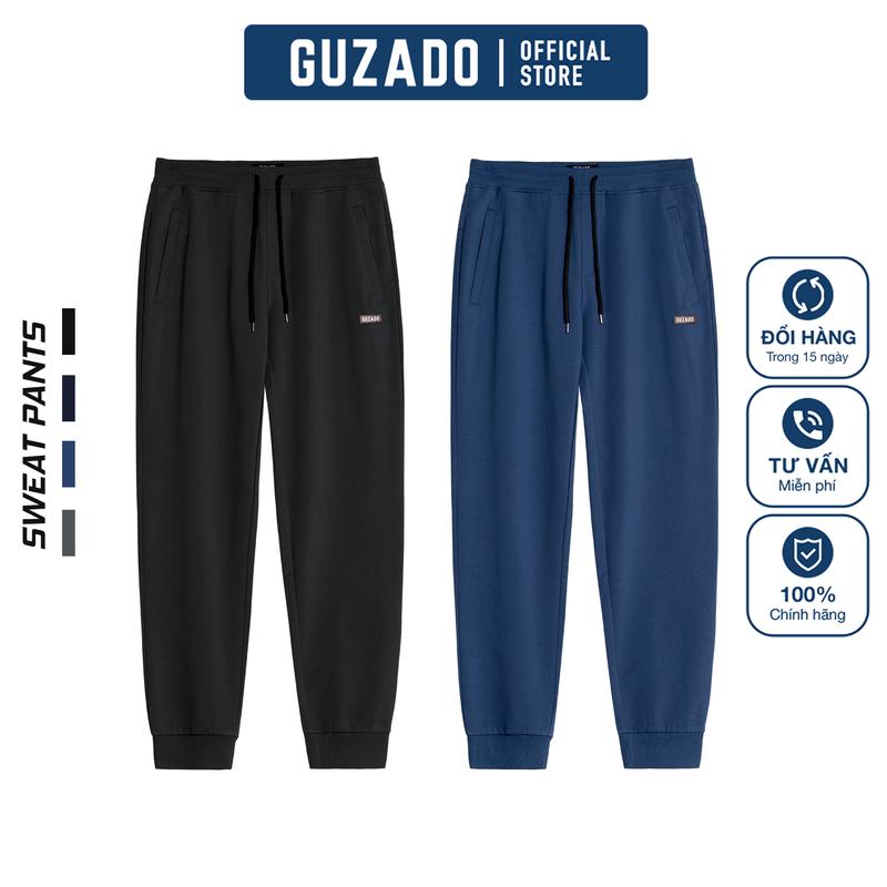  GUZADO - Quần Jogger Nam Chất Liệu Nỉ Thiết Kế Basic Vận Động Thoải Mái Giữ Ấm Tốt GQN01 