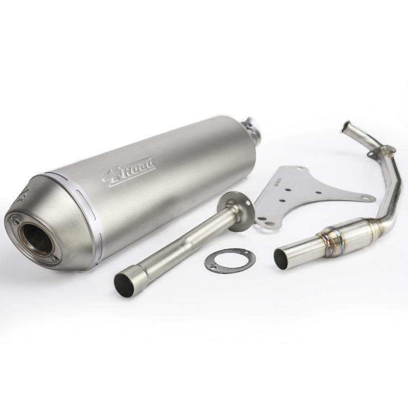 Combo pô 4 Road inox 304 gắn cho các loại xe tay ga