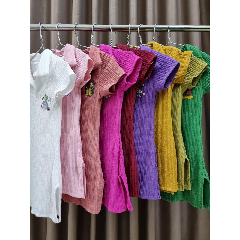 SALE!!! [8-18kg] Đầm ôm vải Xốp dành cho bé gái thoáng mát, mềm mại (D003,D004) 0