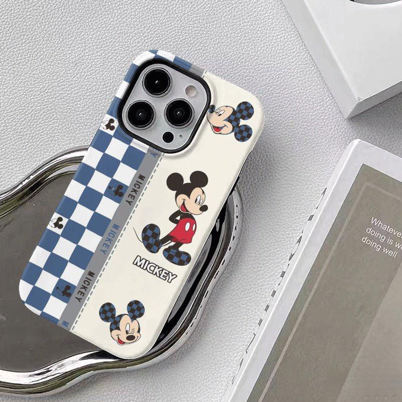 เคสโทรศัพท์ลายสก๊อตการ์ตูน, ดีไซน์สองในหนึ่งเดียว, เข้ากันได้กับ iPhone 16ProMax, 14Pro, XR, 15Plus,