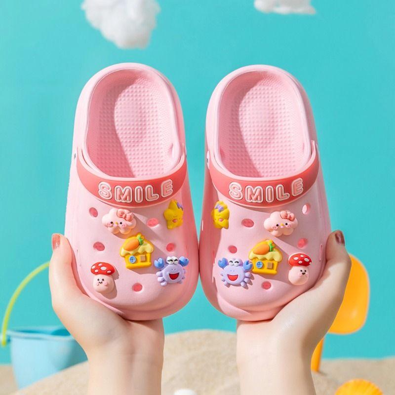 Product Introduction of EVA Cute Thick-Soled Girls' Clogs Children's Outdoor Slippers Summer Non-Slip Boys' Slippers Baby Clogs 19