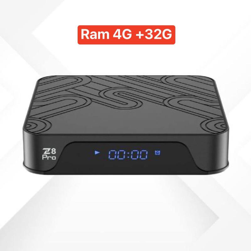 Đầu box z8 pro Ram 4/32 có giọng nói, blutooth hỗ trợ wifi 5G Điều Khiển Tivi mini