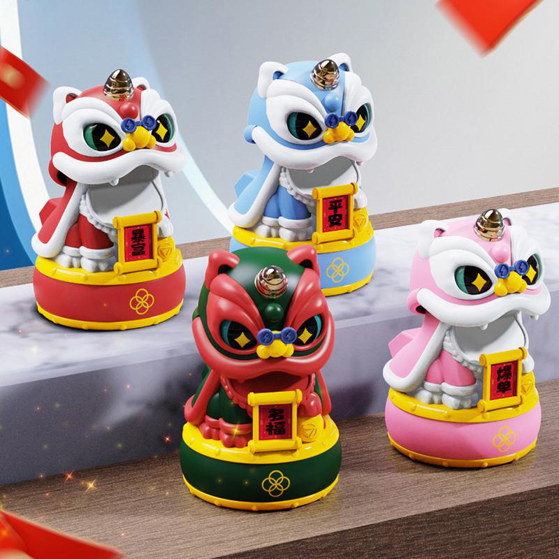 Product Introduction of Mascot Ornament Chinese Style Lucky Dancing Lion Model Solar Powered Home Decoration Holiday Gifts Bring Wealth Good Fortune Electronic Plastic 23