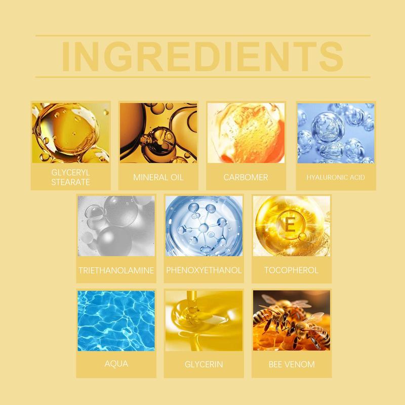 Bee Venom Face Lifting Cream, Moisturizing Facial Cream, Hydrating Face Moisturizer, Firming Facial Skin Care Product for Women & Men 7