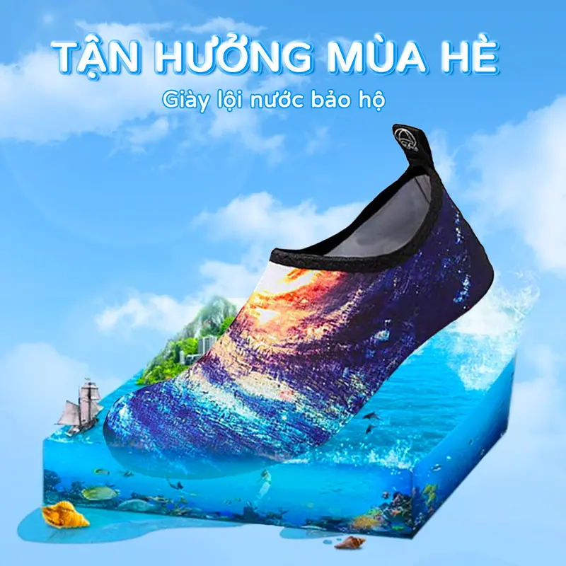 Coolloog - Giày Nước Unisex | Phù Hợp Cho Đi Xe Đạp, Yoga, Bơi Lội, Thể Dục Và Hoạt Động Biển | Giày Đi Biển, Giày Nước, Giày Bơi|Chống Trơn Trượt, Chống Cắt, Đế Dày Thoải Mái | Lý Tưởng Cho Các Hoạt Động Ngoài Trời, Công Viên Nước, Đi Biển Và Tập Thể Dục 1