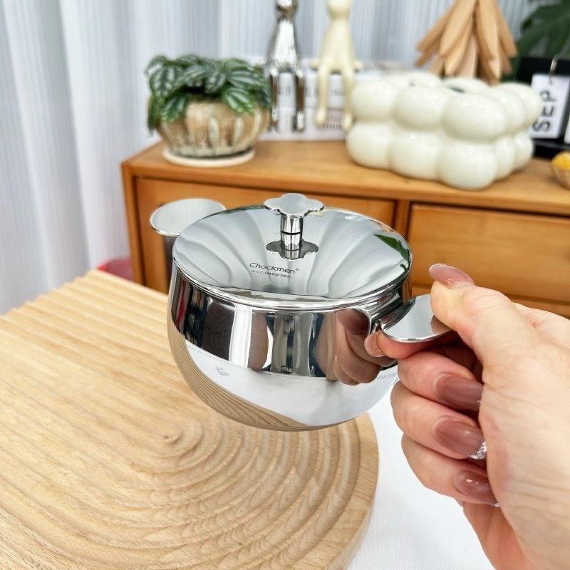 Nồi Gấu Mini bếp từ Chockmen size 10cm - Nồi vừa là bát đựng đồ ăn rất xinh CKM231