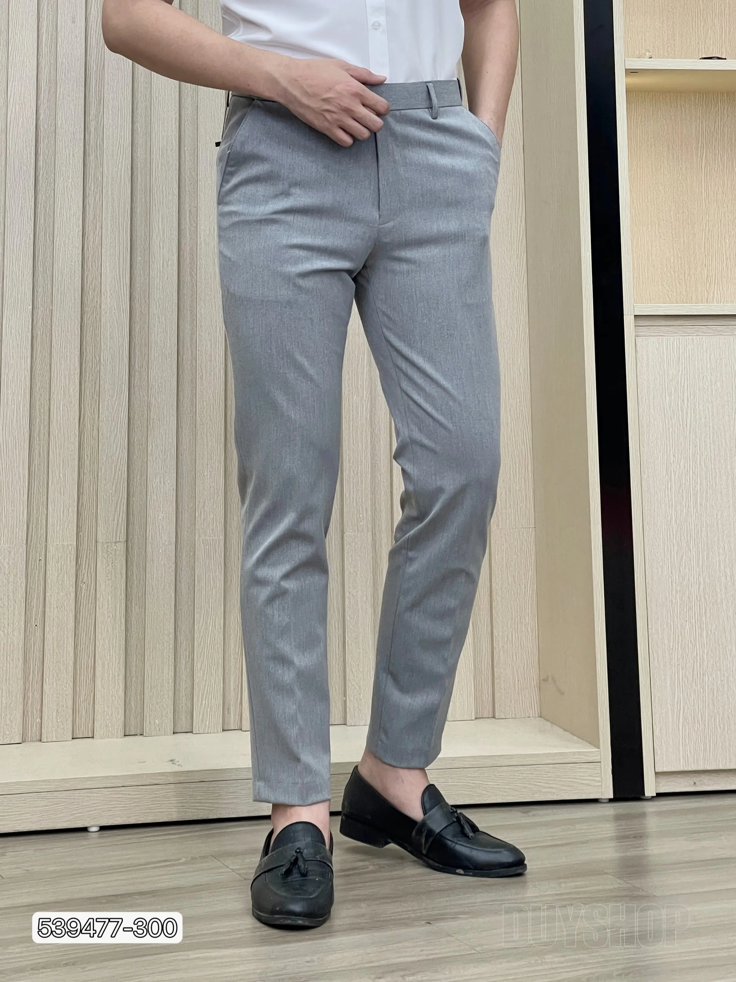 [DS4-5678] Quần âu nam cạp chun vải cotton co giãn 6 màu size 45kg đến 100kg [Duy Shop] Pants Menswear