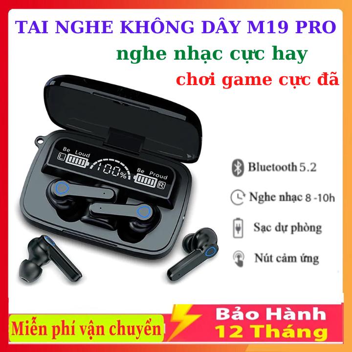 Tai Nghe Không Dây TWS Màn Hình LED HD M10 S20 M90 M19 X15 X55 Âm Thanh Nổi 9D,Âm thanh trung thực Bass Căng Bảo Hành 12 Tháng