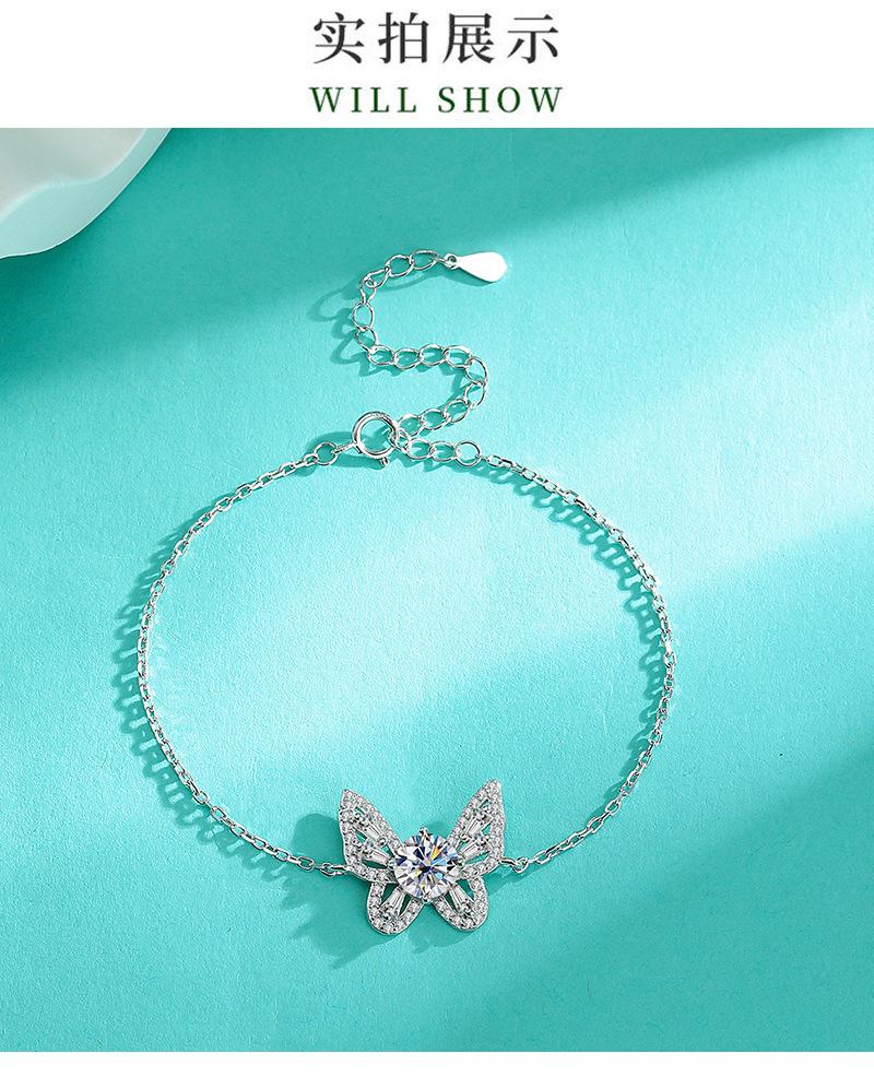 Product Introduction of Vòng Tay Đá Mosan, Cá Nhân Hóa, Thời Trang, Bạc Sterling S925, Dành Cho Nữ, Với Vòng Tay Kim Cương 6