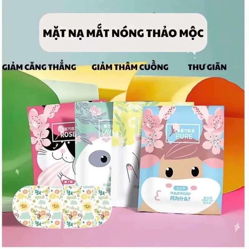 [TẶNG 10 MIẾNG] COMBO 10 20 MIẾNG MẶT NẠ NÓNG CHƯỜM MẮT