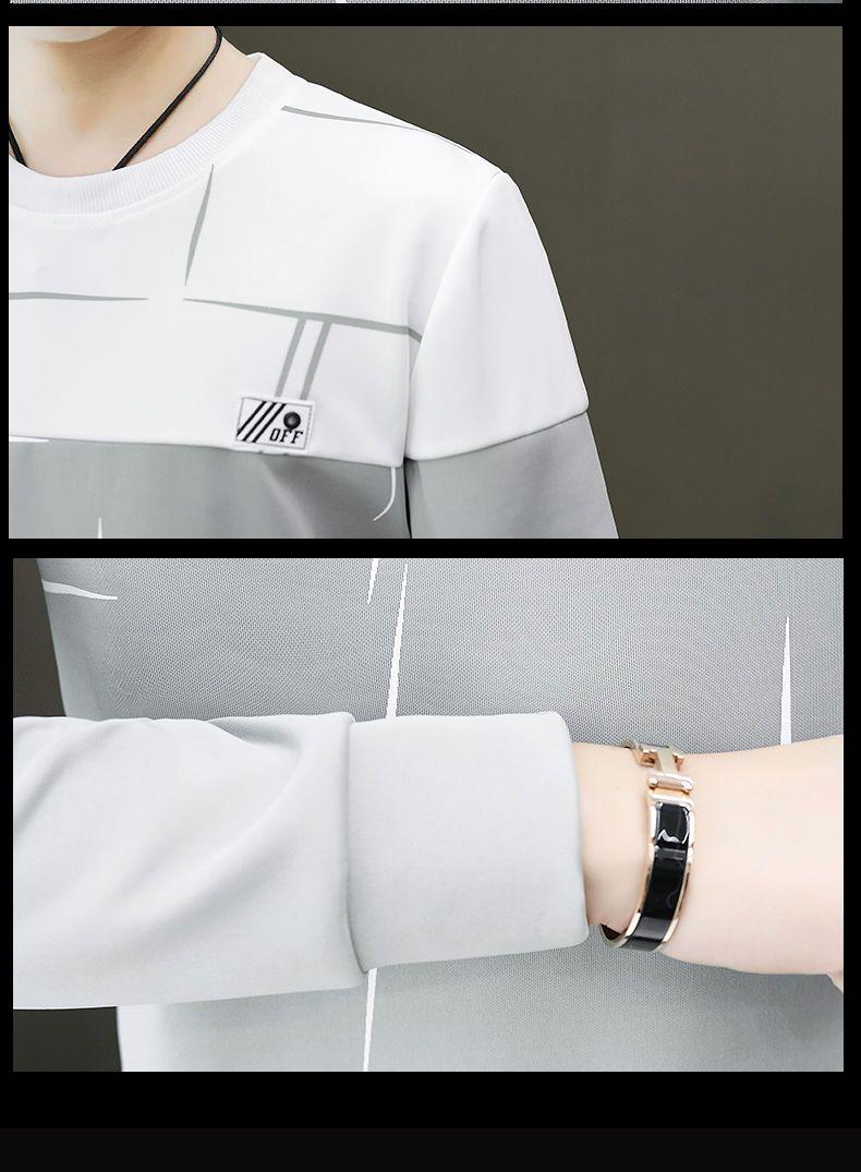Product Introduction of Áo Thun Dài Tay, Dành Cho Nam Giới, Bộ Sưu Tập Mùa Xuân Và Mùa Thu 2024, Hàng Mới Về, Áo Len Cổ Tròn, Dáng Ôm, In Hình Hợp Xu hướng, Áo Lớp Nền Quần Áo, Thích Hợp Cho Quần Áo Mùa Thu, T 19
