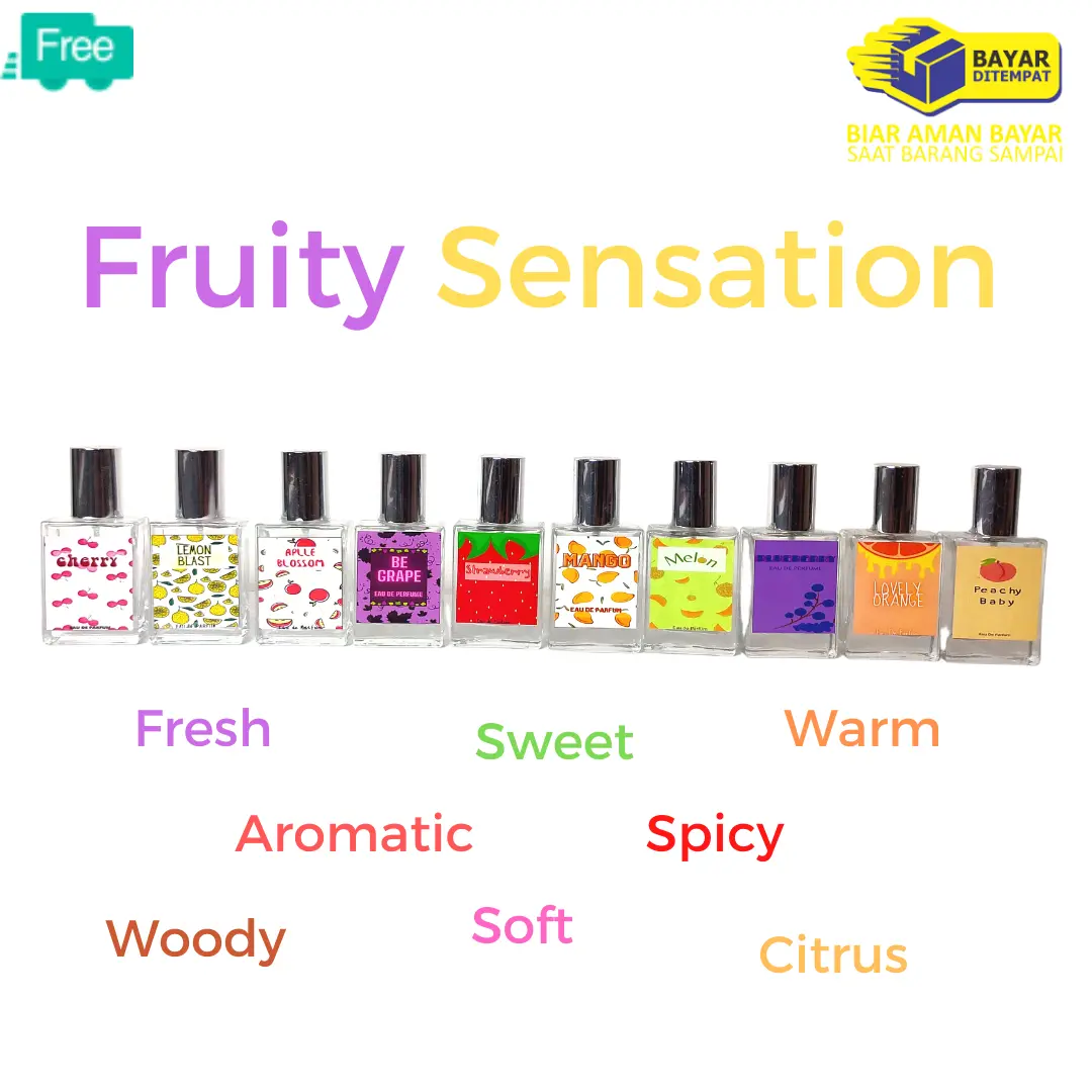 Parfum Aroma Buah Segar Best Seller Wangi Fresh Warm Spicy Fruity Long Lasting Awet Tahan Lama