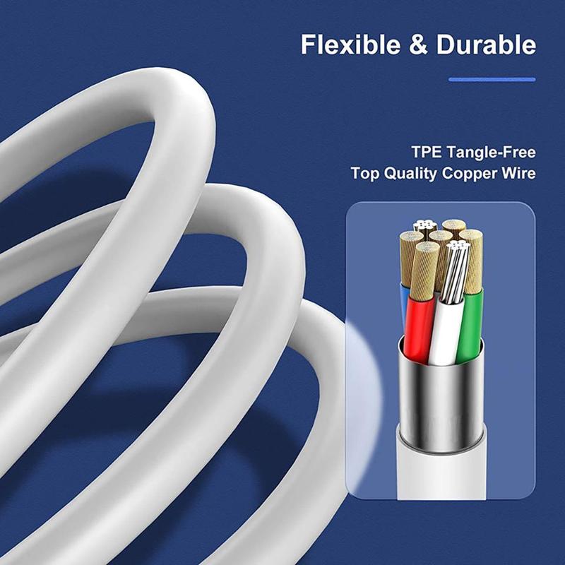 Product Introduction of 3 in 1 Original 6A Fast Charger Wird Cord For iPhone 11 13 14 Pro Max 8 Xiaomi Huawei USB To Lightning Micro Type C Quick Cable 3