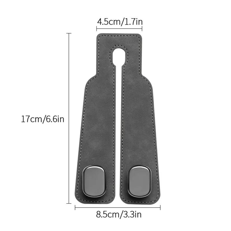 Product Introduction of Móc Sau Ghế Ô Tô, Chất Liệu Da Lộn, Móc Đôi, Đựng Đồ Phía Sau, Móc Nhỏ Đồ Dùng Đồ Trang Trí Nội Thất Ô Tô 22