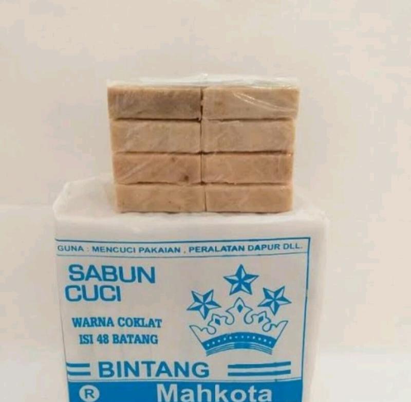 Product Introduction of Sabun cuci Ajaib kualitas super merk Bintang Mahkota 1pack isi 8pcs untuk menghilangkan noda membandel di baju 8
