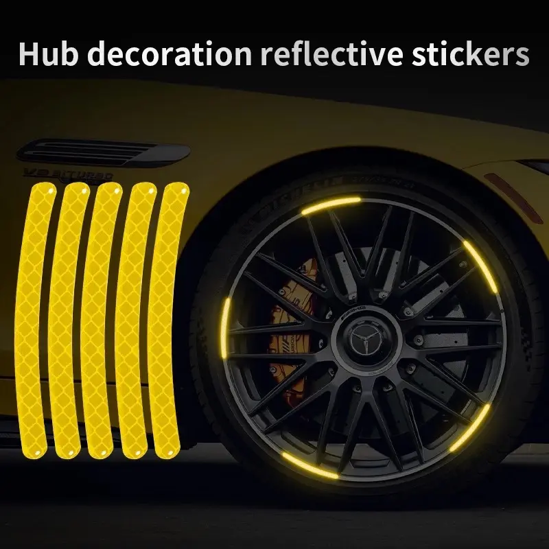 Stiker Timbul Reflektor Nyala Pelek Velg Mobil Isi 20pc 2