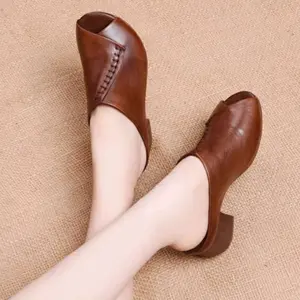 ZUFAR - Xelomeetha Sandal Kelom Wedges Sandals Wanita Classic hitam black