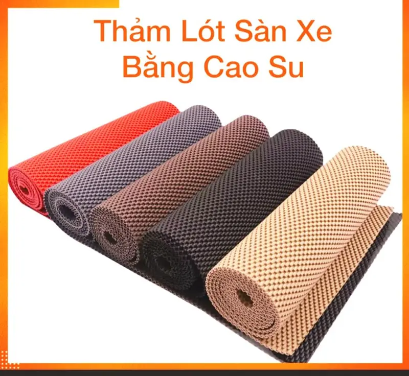 Thảm lót sàn cao su ô tô cuộn 1,5m x 60cm 7